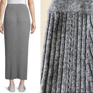New INHABIT Wool and Cashmere Blend Midi Skirt
